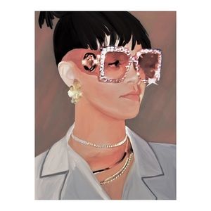 FRAMED RHIANNA ART PRINT